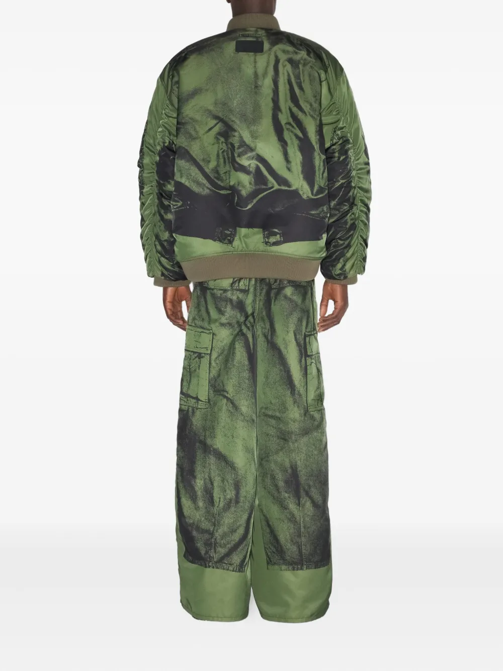 Jean Paul Gaultier The Trompe l'oeil ボンバージャケット | グリーン