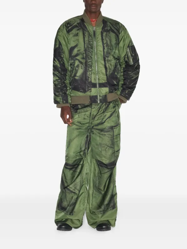 Jean Paul Gaultier The Trompe l'oeil Bomber Jacket | Green | FARFETCH