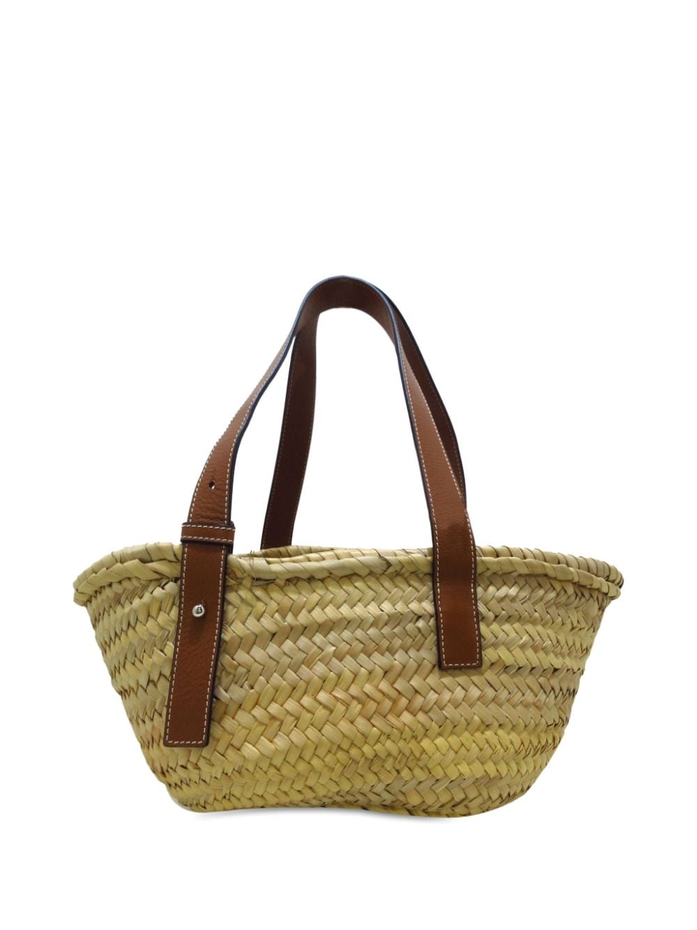 Loewe Pre-Owned 2010-2023 Mini Raffia Basket tote bag - Bruin