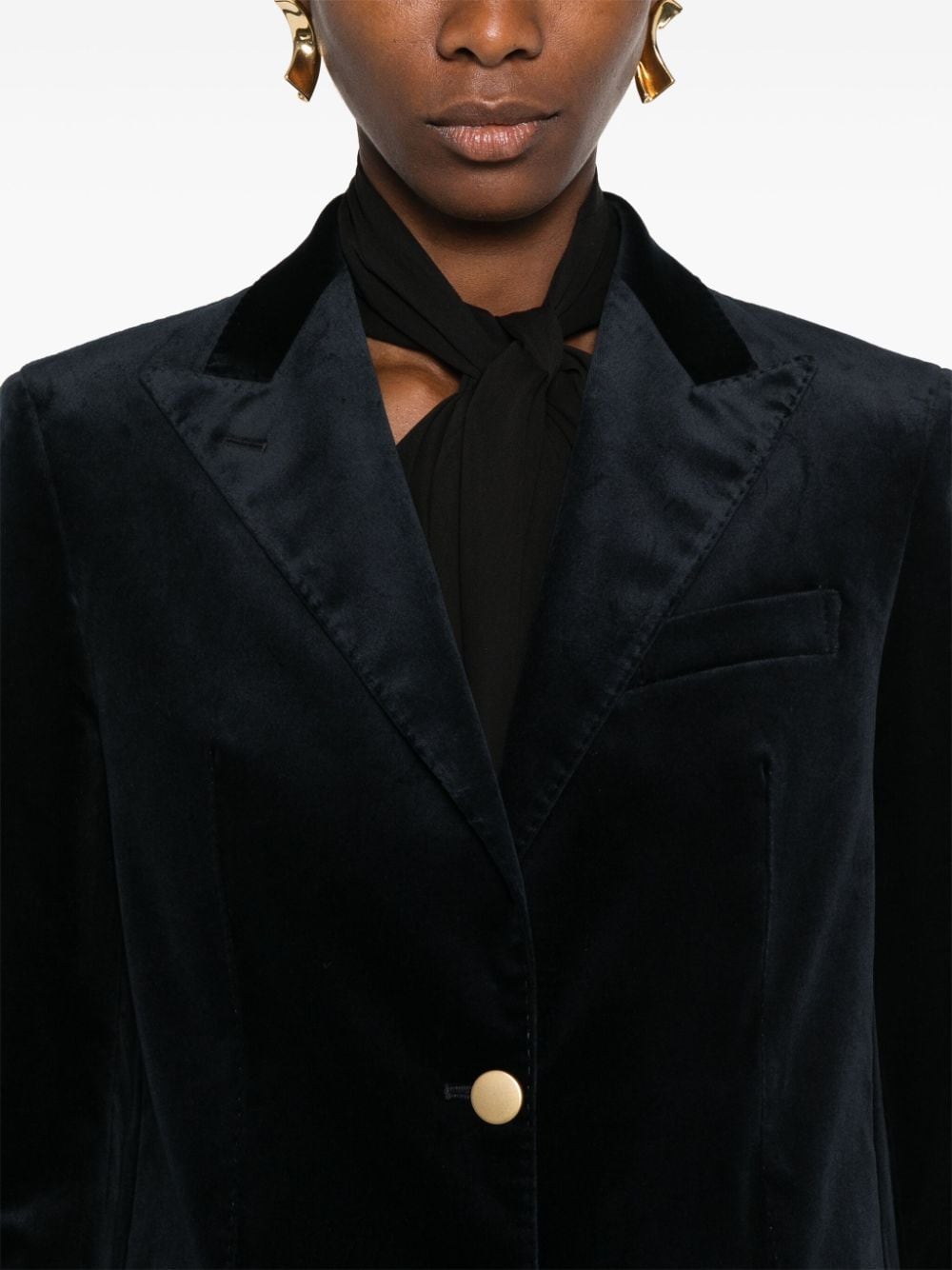 Shop Tagliatore Bertha Blazer In Blue