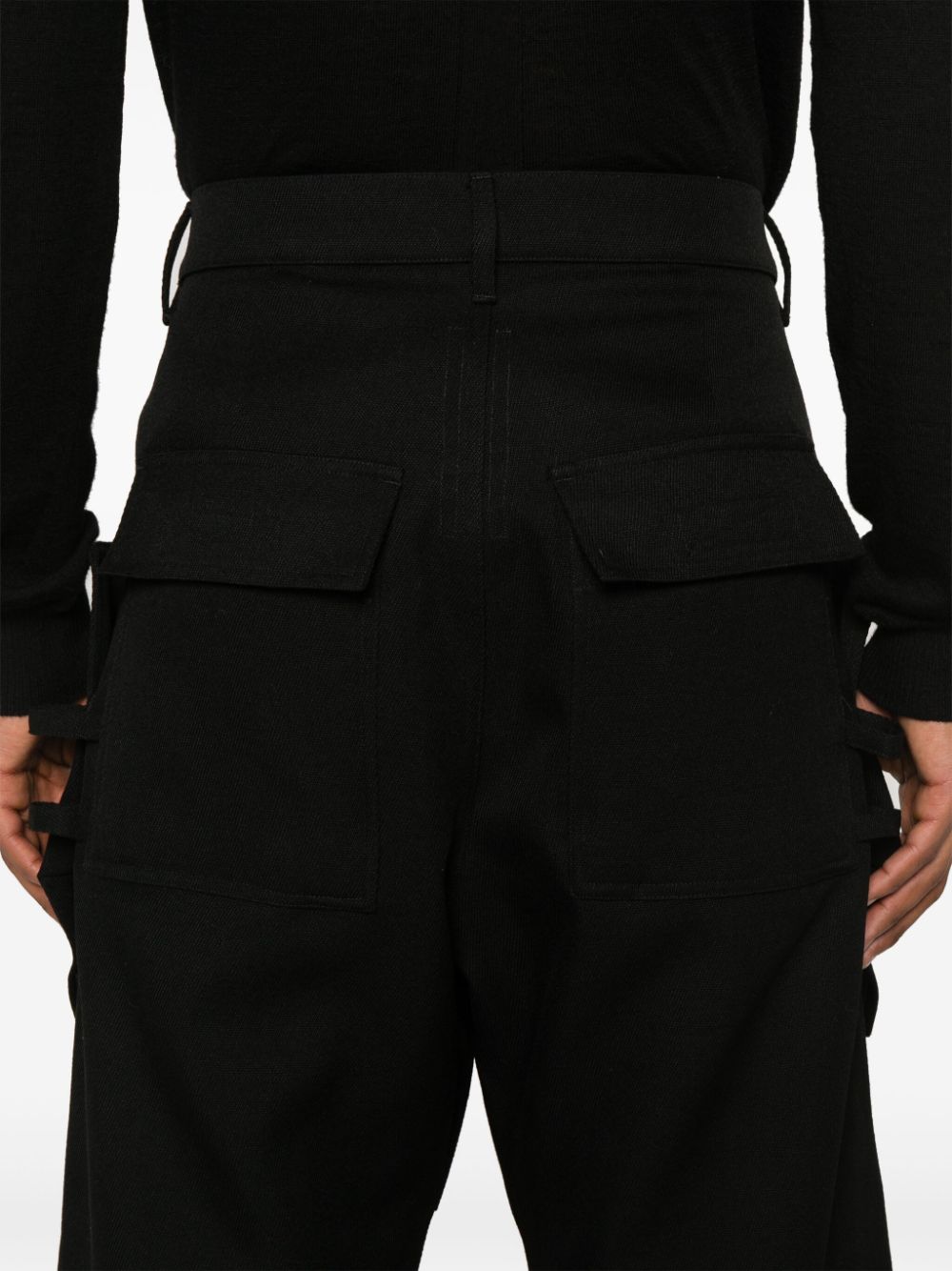 Shop Rick Owens Stefan Cargo Pants In Black