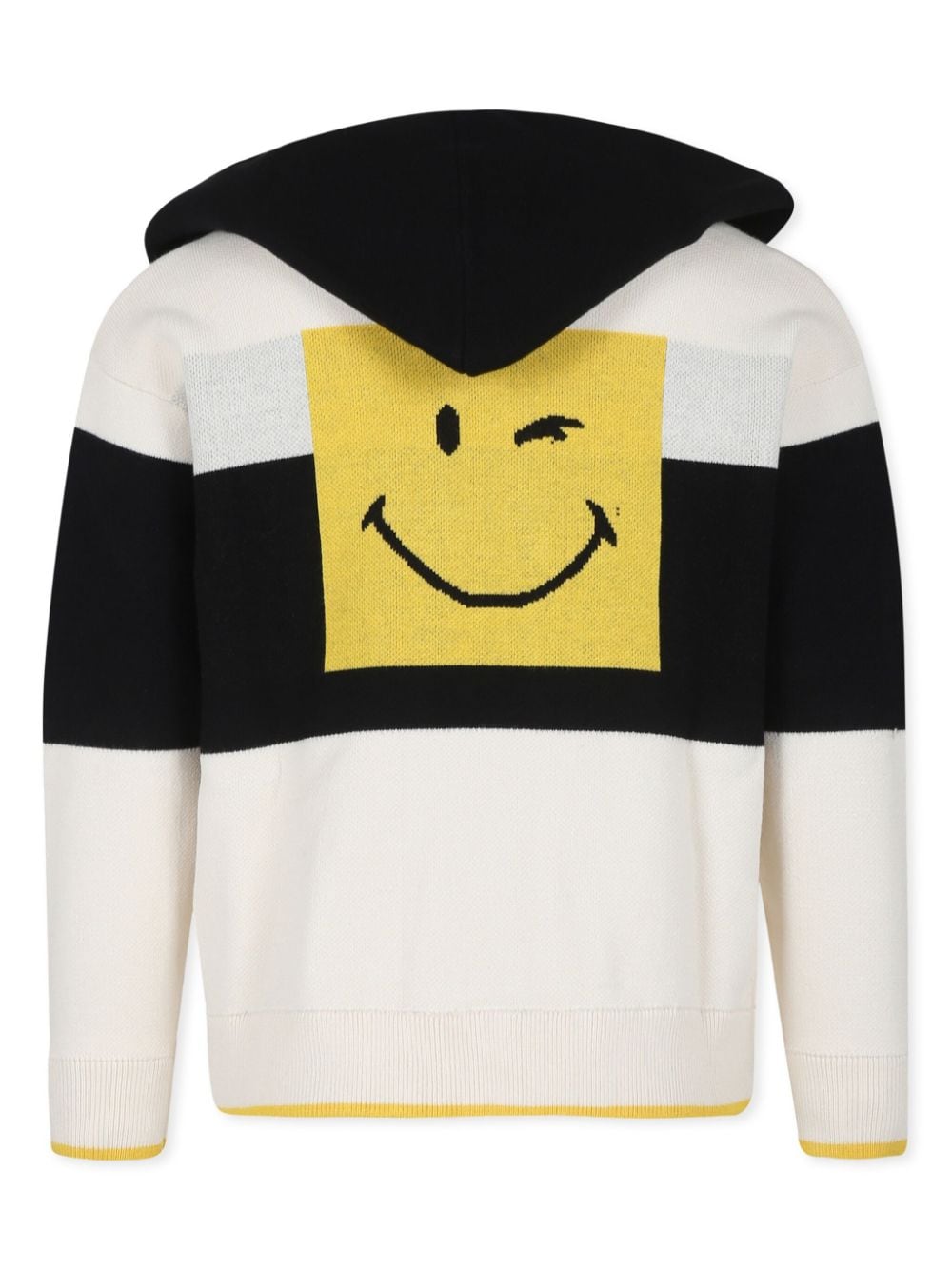 Marc Jacobs Kids Smiley striped cardigan - Wit