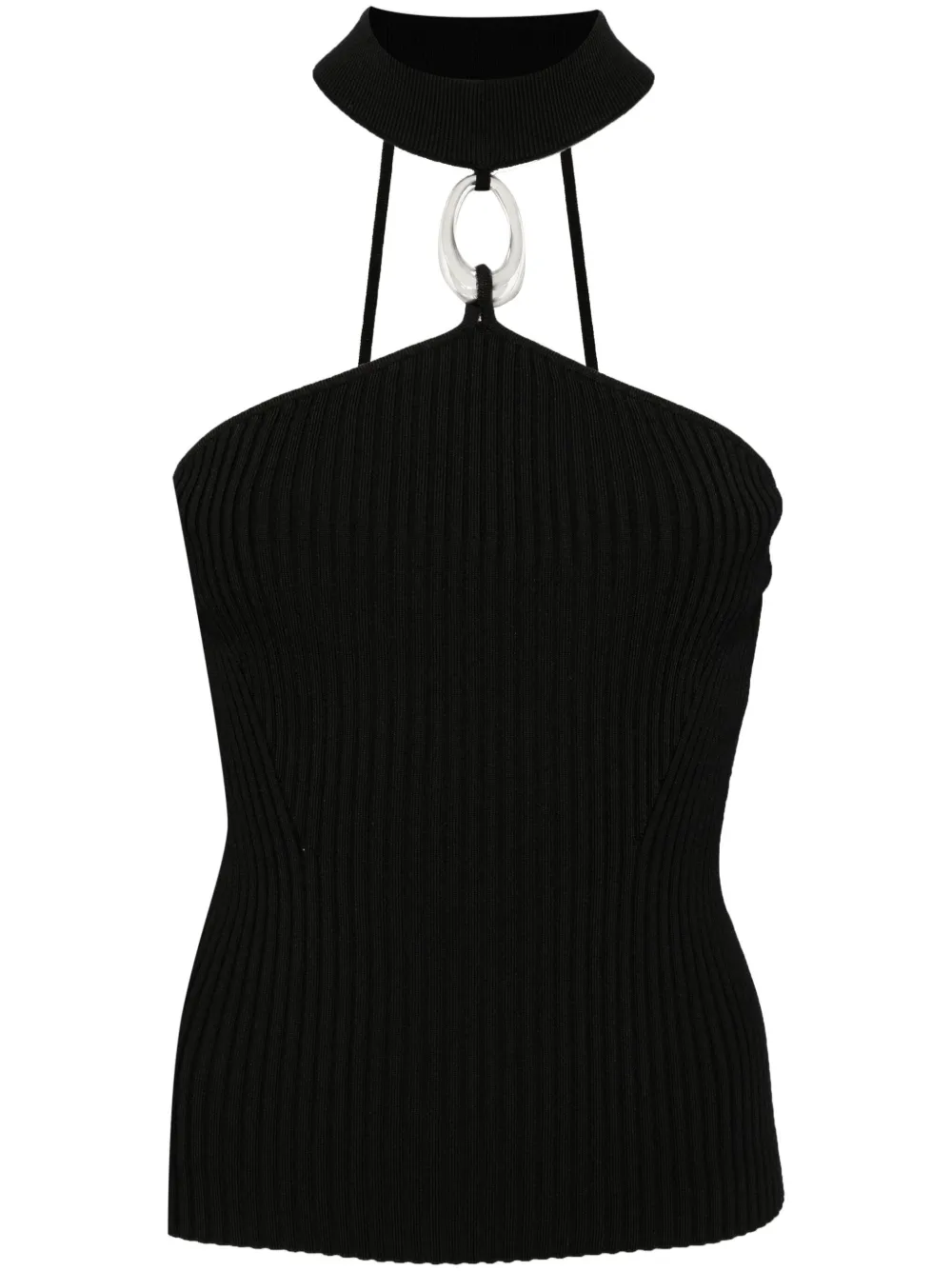 Simkhai Rubie Ribbed-knit Top In Black