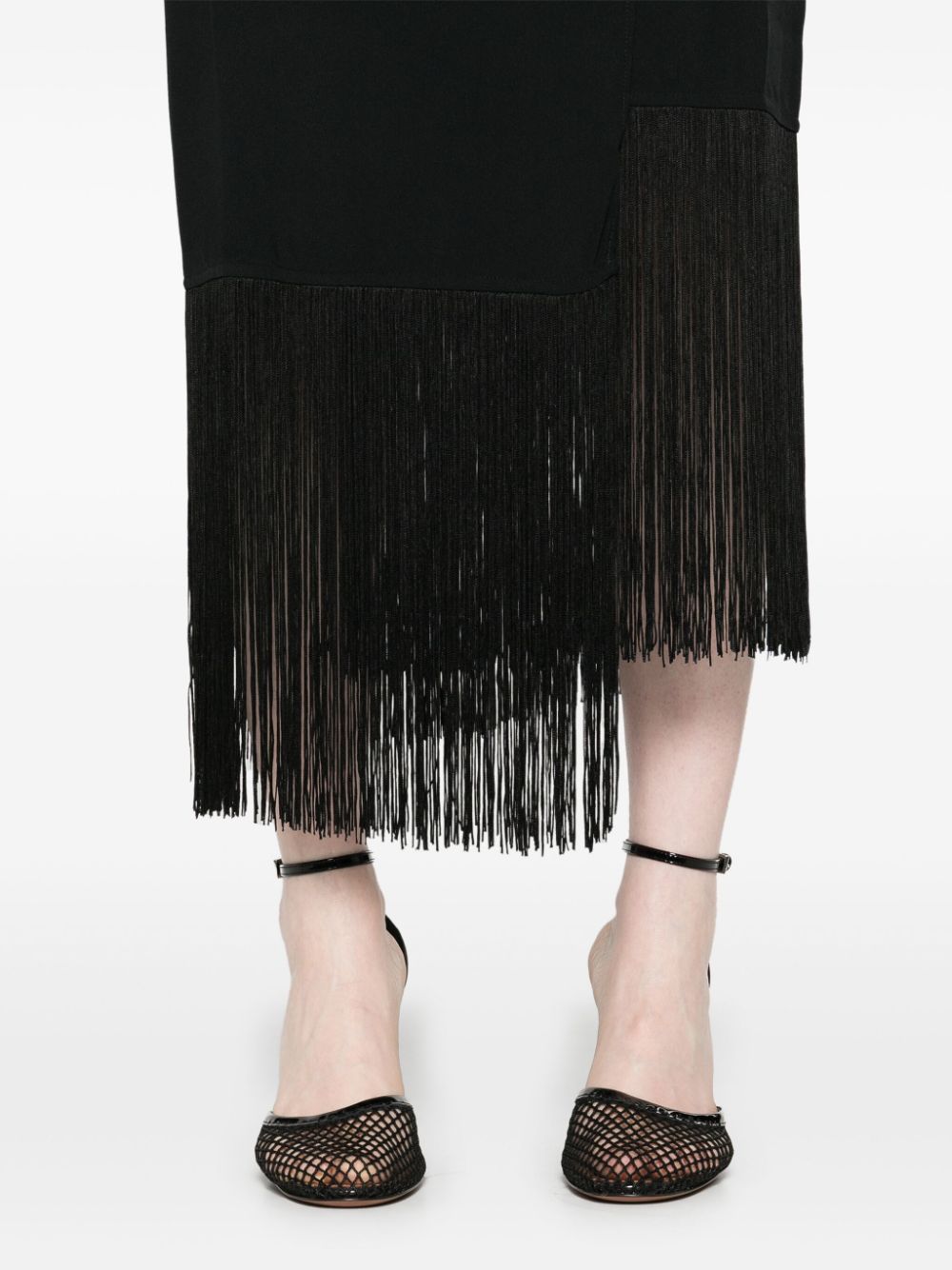 Shop Taller Marmo El Pareo Midi Skirt In Black