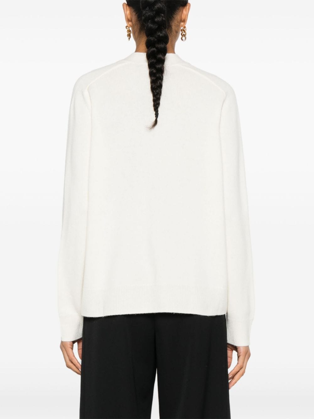 Shop Seventy Wool Cashmere Cardigan In Neutrals