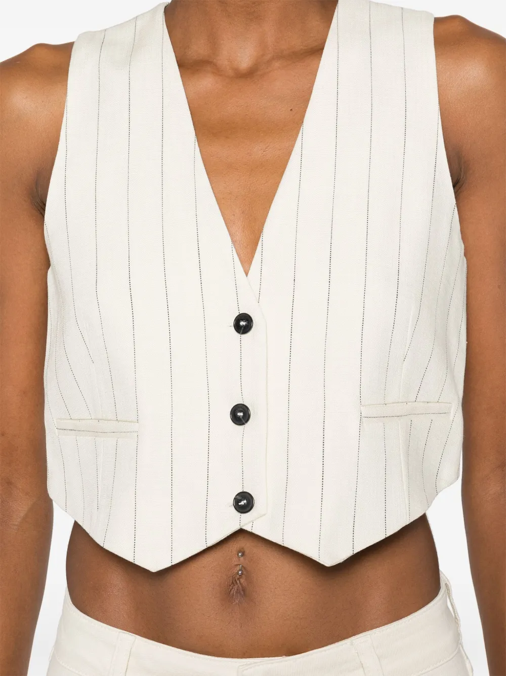 Ba&Sh Essy gilet Beige