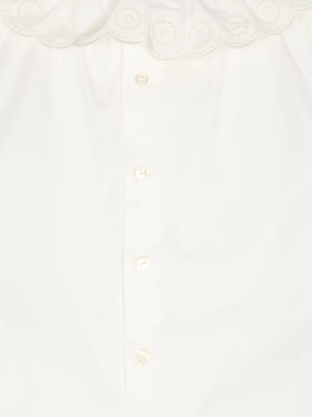 Gucci Scallop-detail Blouse In Nude