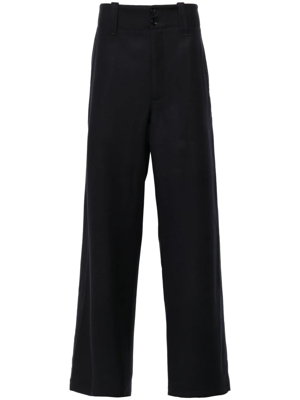 Giorgio Armani Broek van scheerwol Blauw