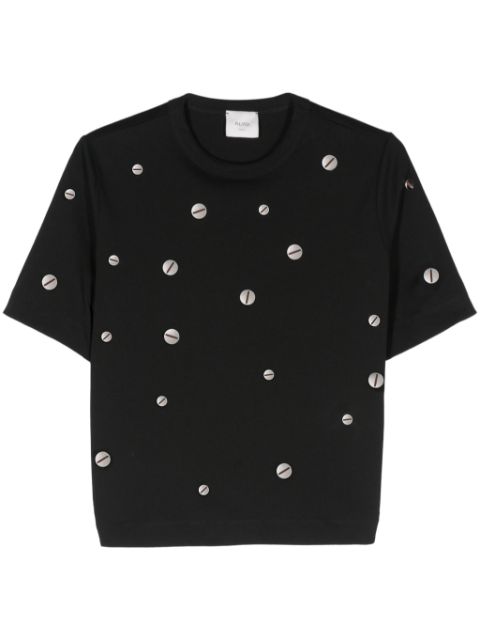 Alysi embellished cotton T-shirt