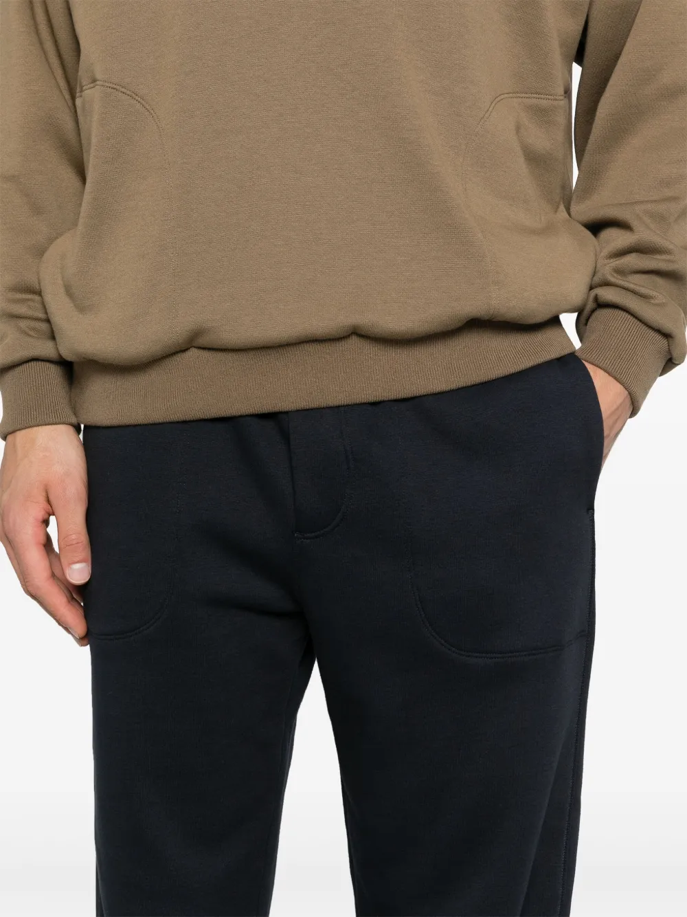 Zegna Joggingbroek met geborduurd logo Blauw