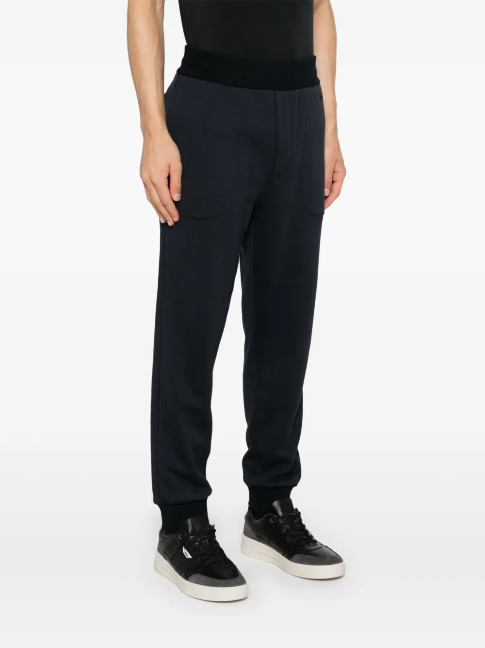 Zegna Joggingbroek met geborduurd logo Blauw