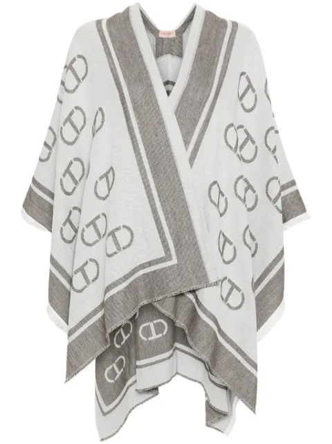 TWINSET logo-print cape