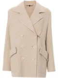 Fay double-breasted coat - Neutrals