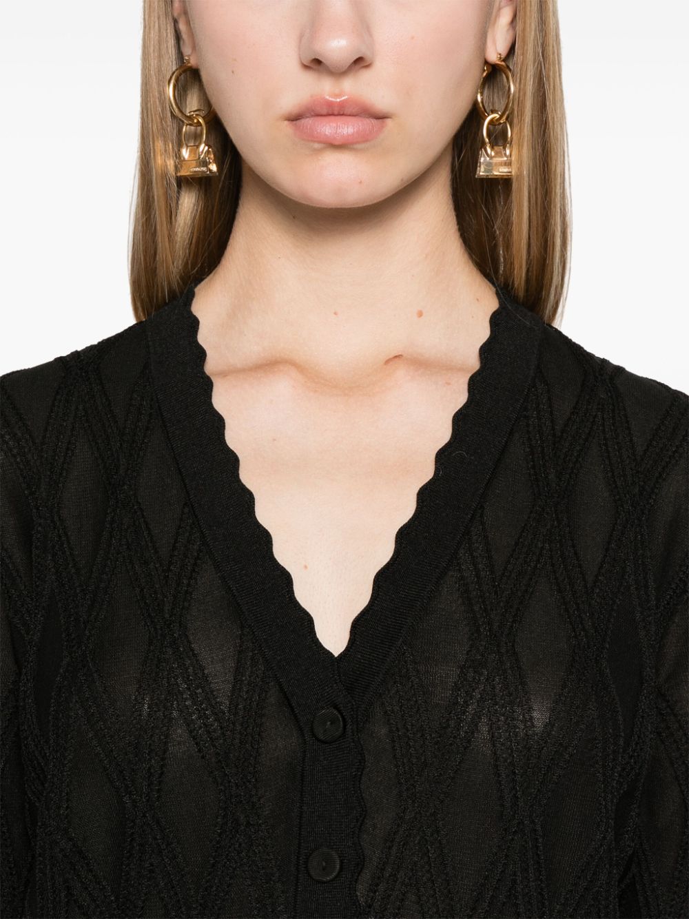 Shop Diane Von Furstenberg Pomela Cardigan In Schwarz