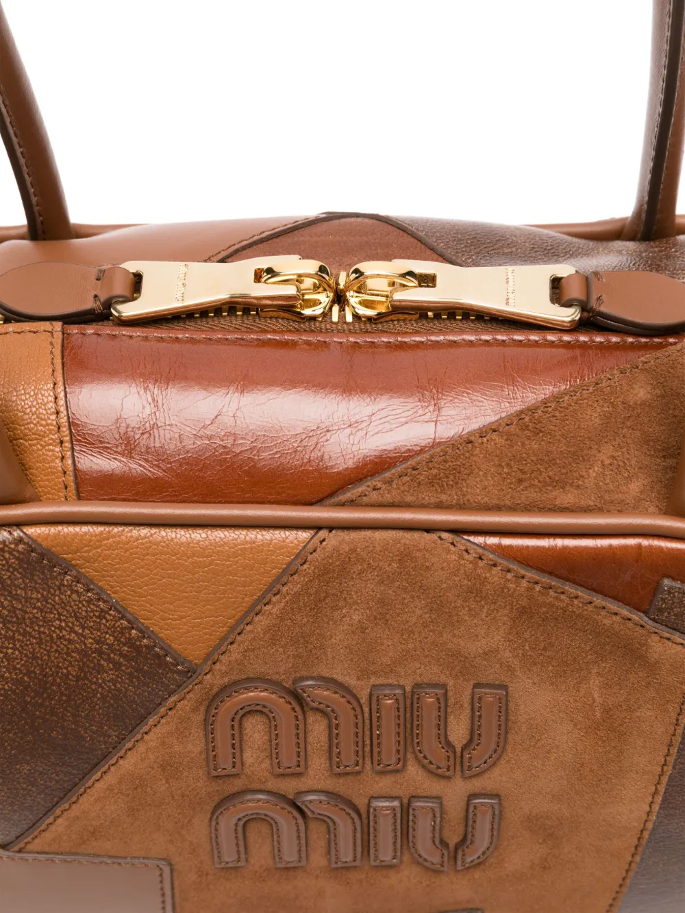 Miu Miu Beau Tote Bag In Braun