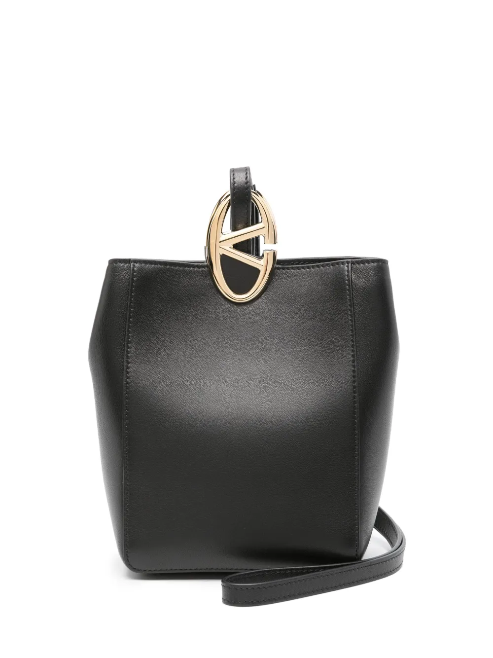 Shop Valentino Vlogo Signature Cross Body Bag In Black