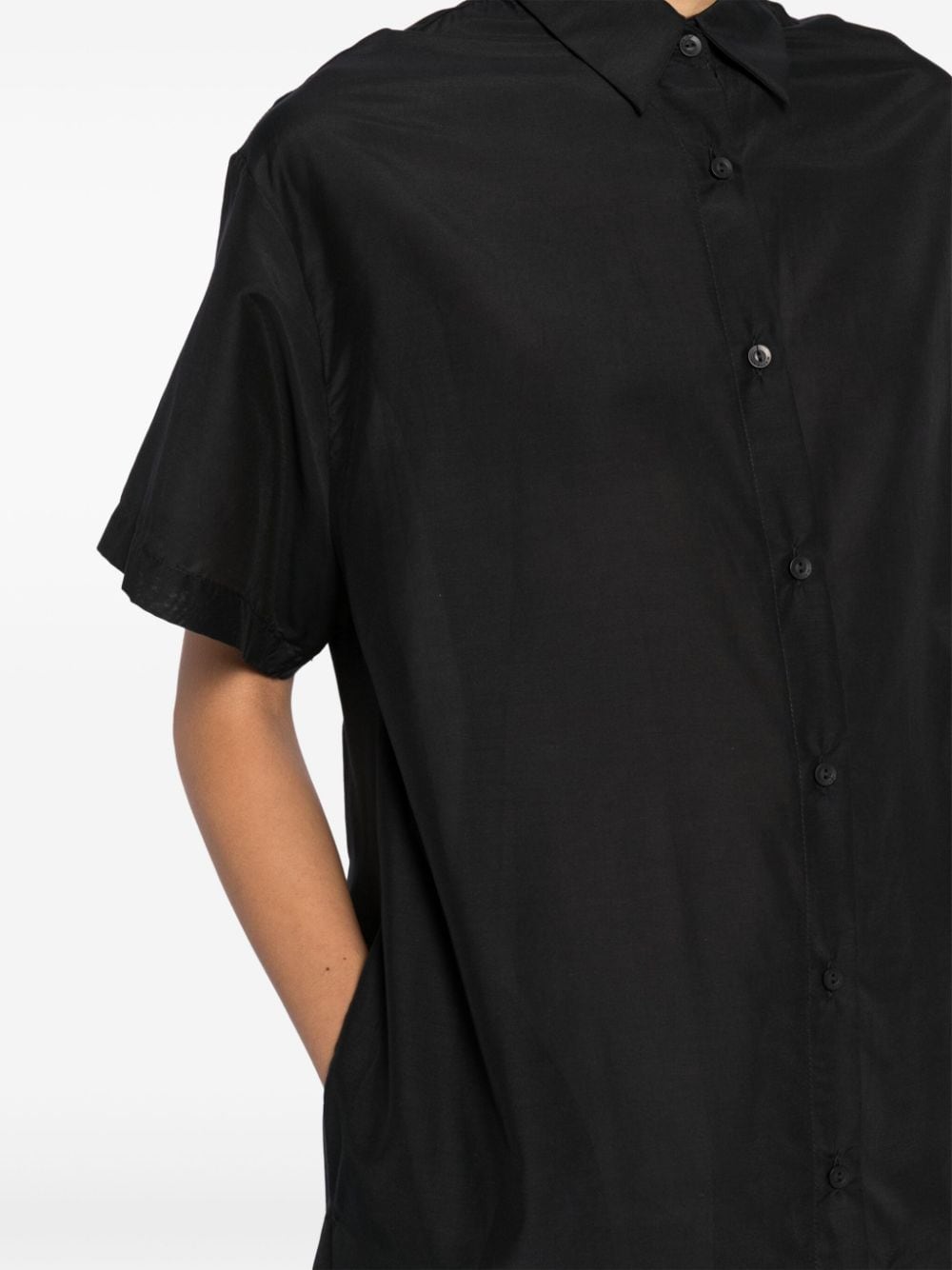 Shop Matteau Relaxed Shirt Dress In Black