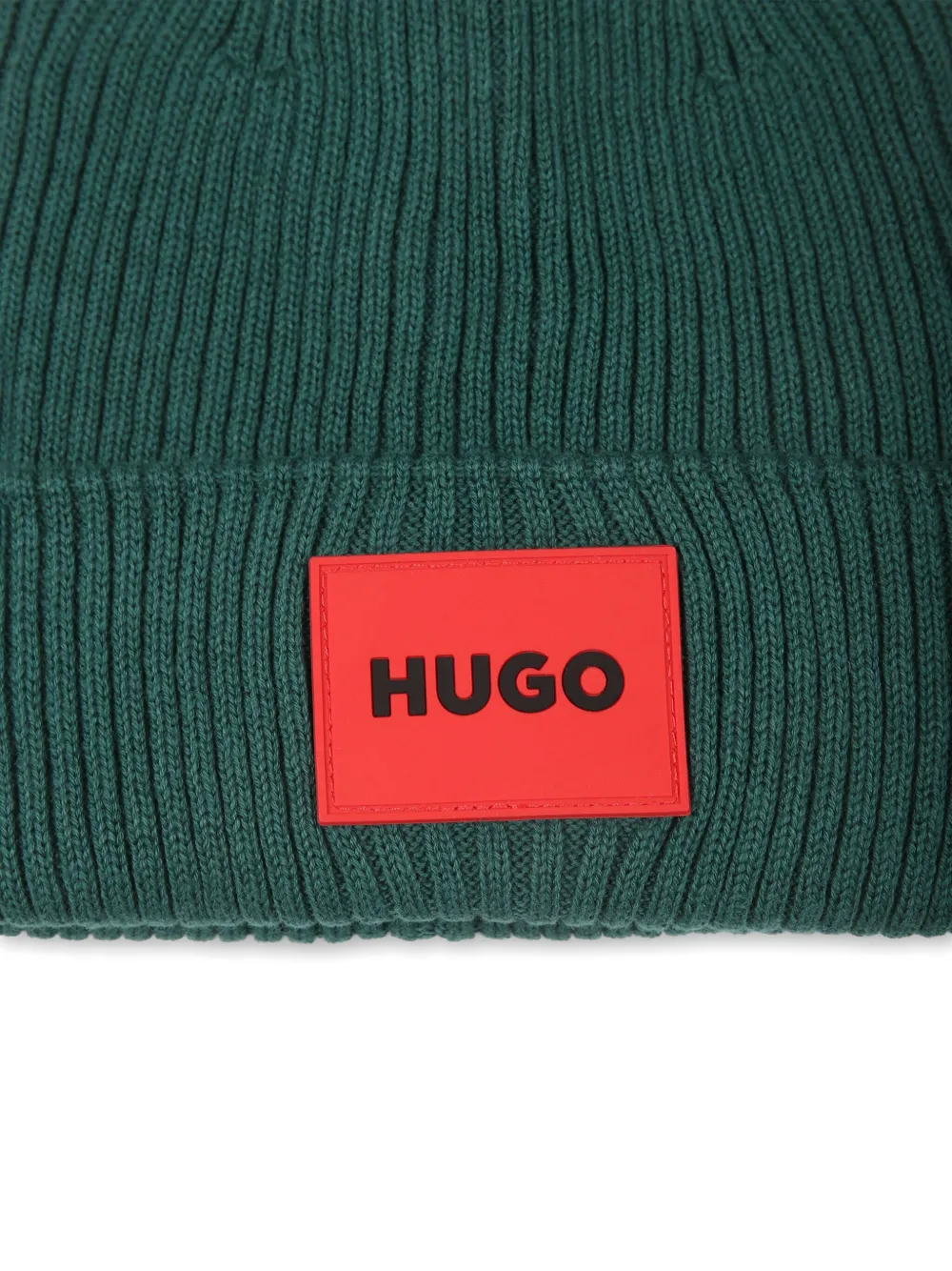 HUGO KIDS Muts met logopatch Groen