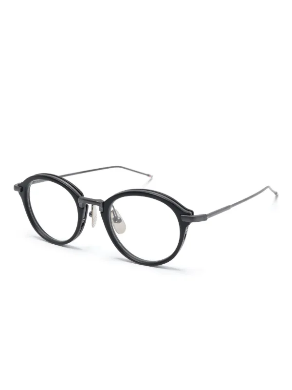 Thom Browne Eyewear round-frame Glasses | Grey | FARFETCH ZA