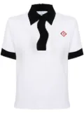 Casablanca pique polo shirt - White