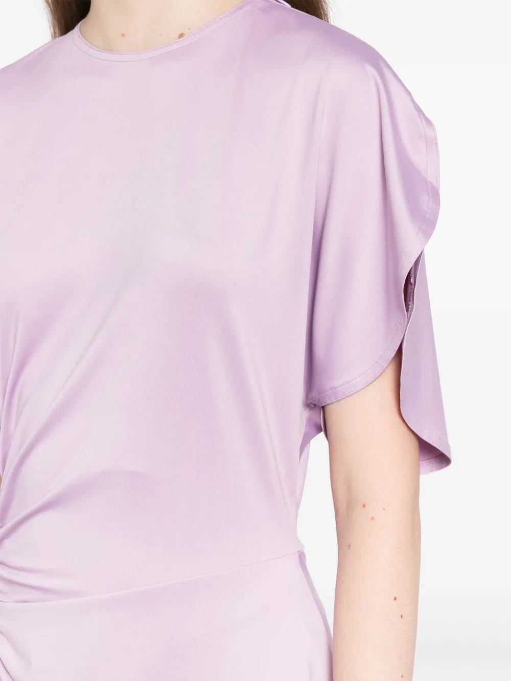Victoria Beckham Gesmockte jurk Paars