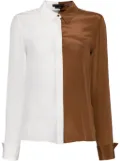 alice + olivia Willa color block shirt - White
