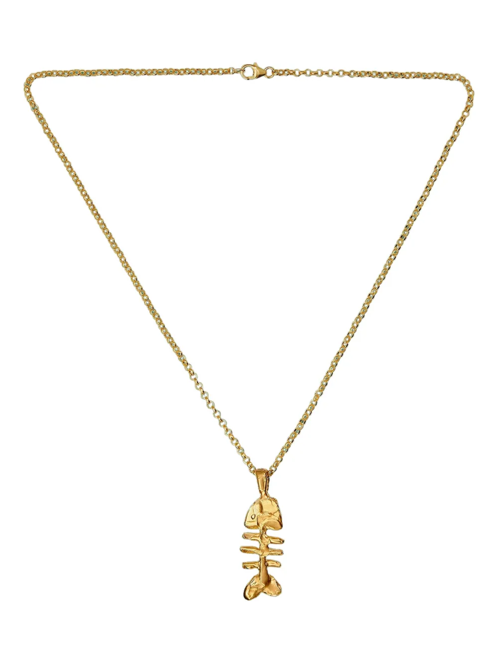 Alighieri The Silhouette Of Summer Fishbone Chain Necklace In Gold