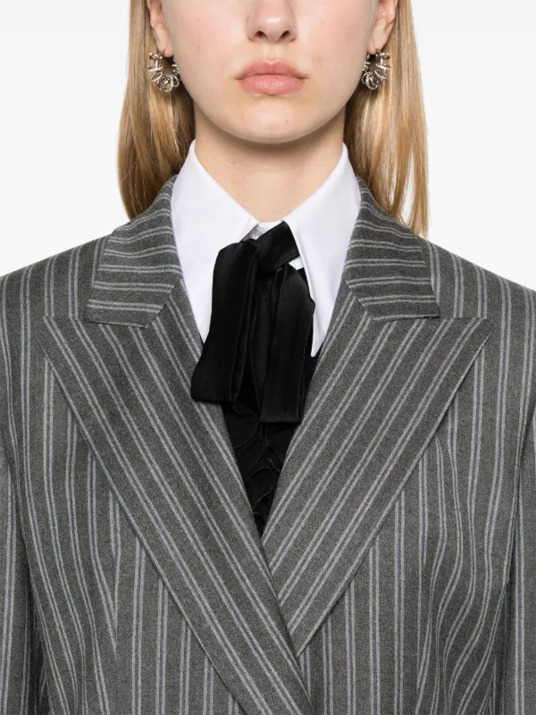 Alberta Ferretti フランネル ダブルジャケット | グレー | FARFETCH JP