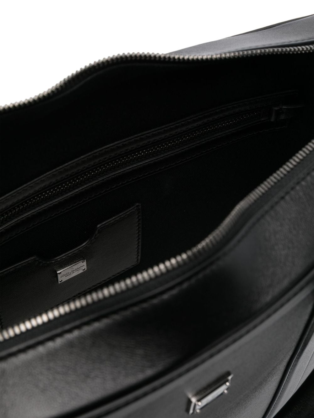 Shop Dolce & Gabbana Leather Briefcase In Black