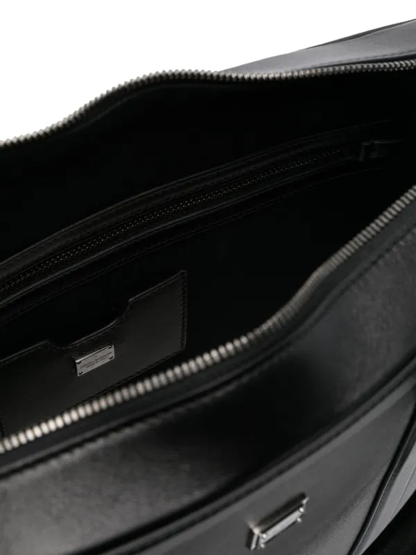 バッグ DOLCE&GABBANA Black Leather Briefcase Dolce & Gabbana Leather Briefcase | Black | FARFETCH