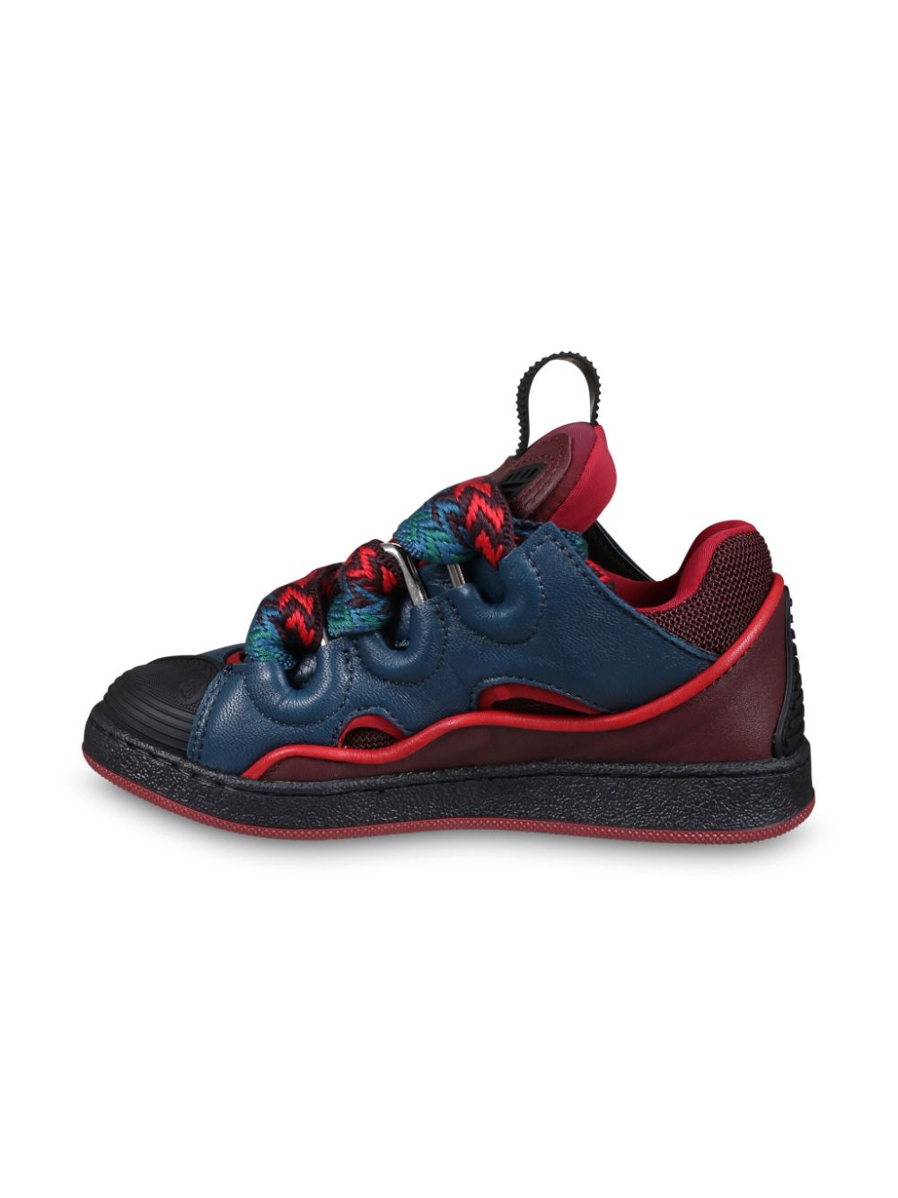 Lanvin Enfant Curb leather sneakers Blue