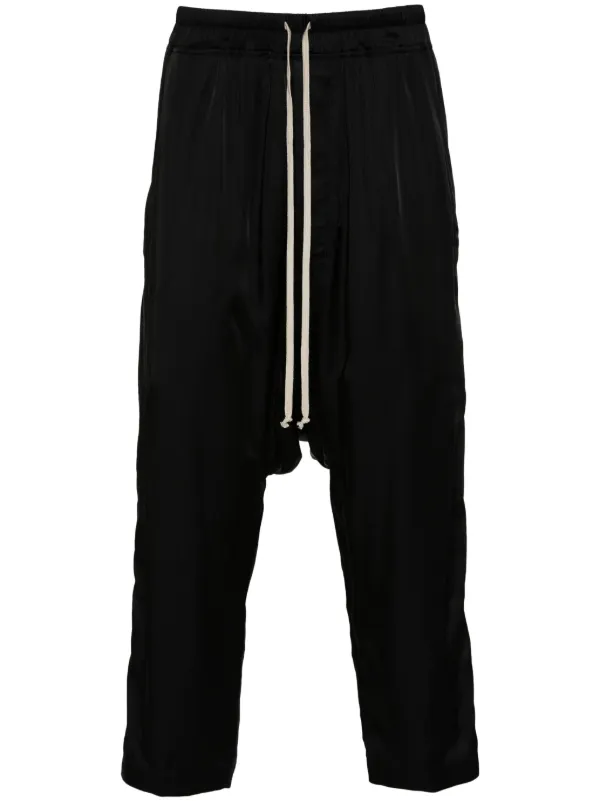 Rick Owens drop-crotch Trousers | Black | FARFETCH