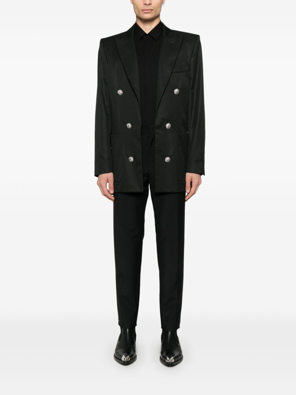 Balmain Katoenen blazer - Zwart