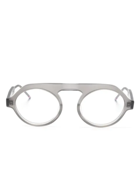 Thom Browne Eyewear lentes con motivo 4-Bar