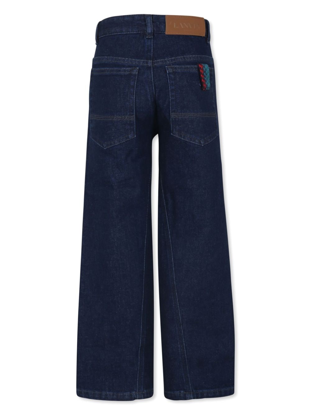 Lanvin Enfant Jeans met geborduurd logo - DENIM