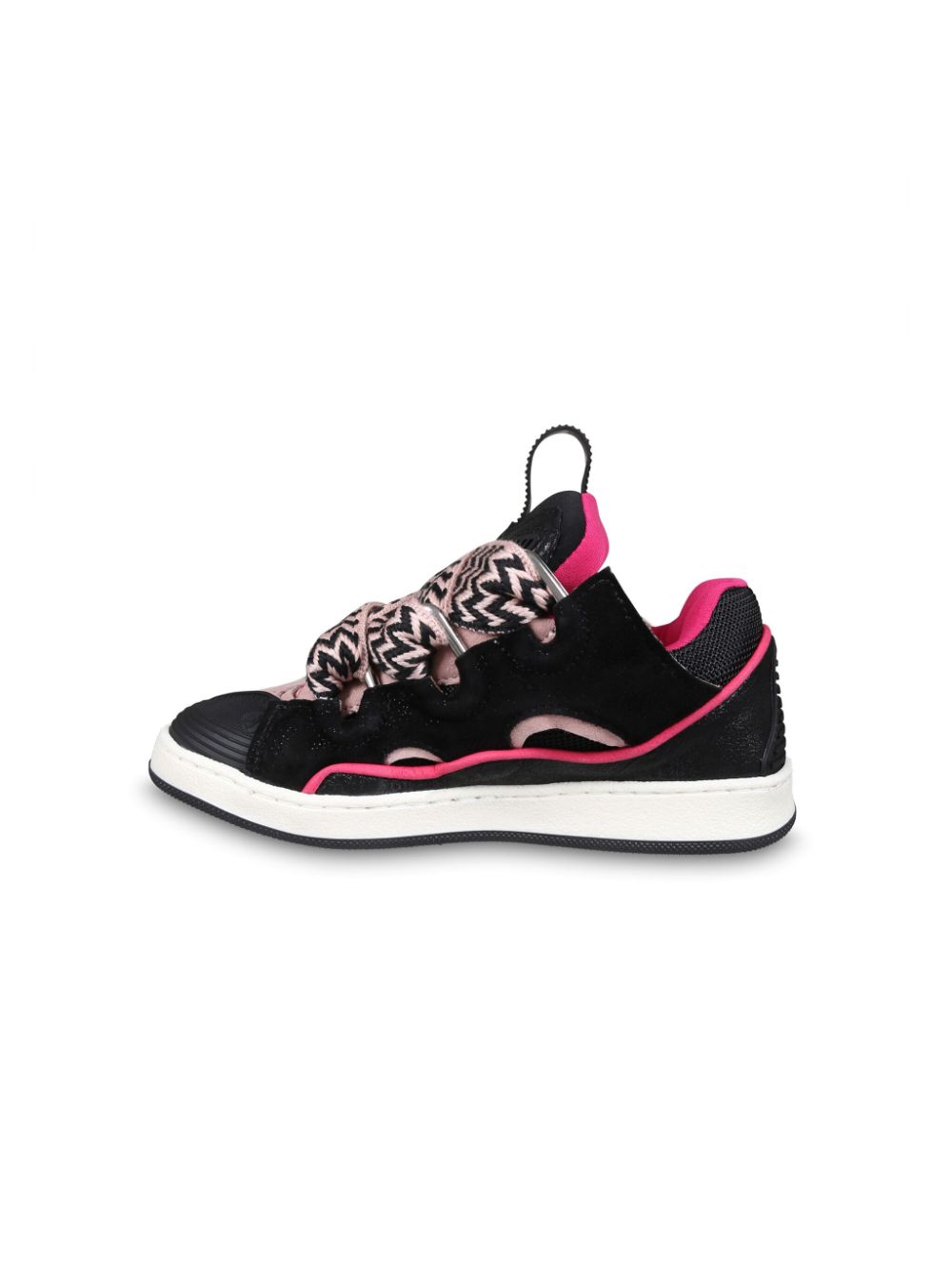 LANVIN ENFANT ZIGZAG-PRINT SNEAKERS 