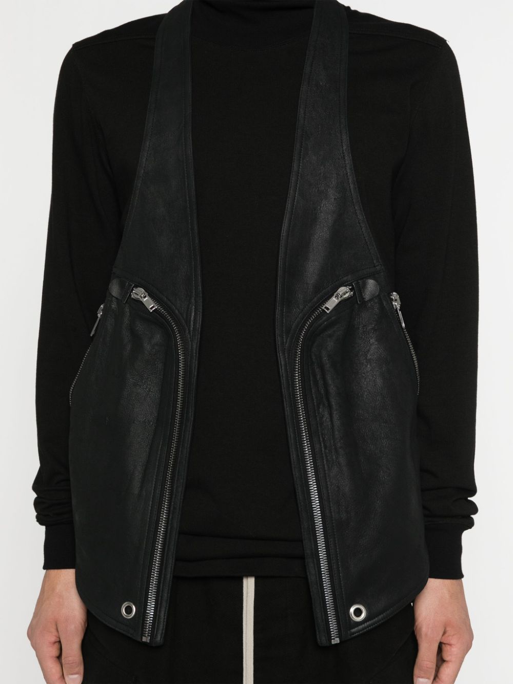 Shop Rick Owens Bauhaus Vest In Black