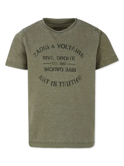 Zadig & Voltaire Kids logo-print t-shirt