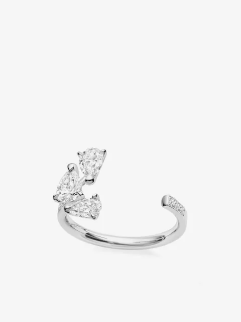 Repossi 18kt white gold Serti sur Vide diamong ring