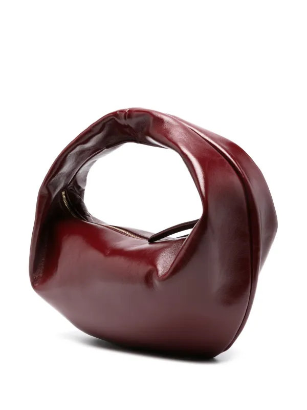 【関税込み】KHAITE レッド ミディアム Olivia バッグ Medium Olivia Hobo in Rouge Noir Suede – KHAITE
