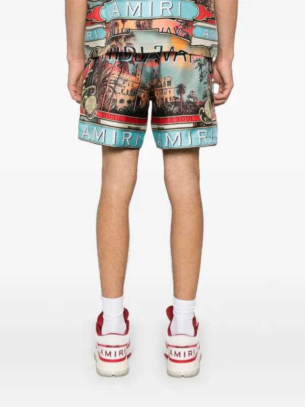 贅沢な逸品》AMIRI バンダナジャガードデニムショートパンツ