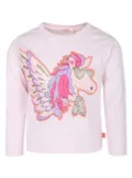 Billieblush unicorn-print t-shirt - Pink