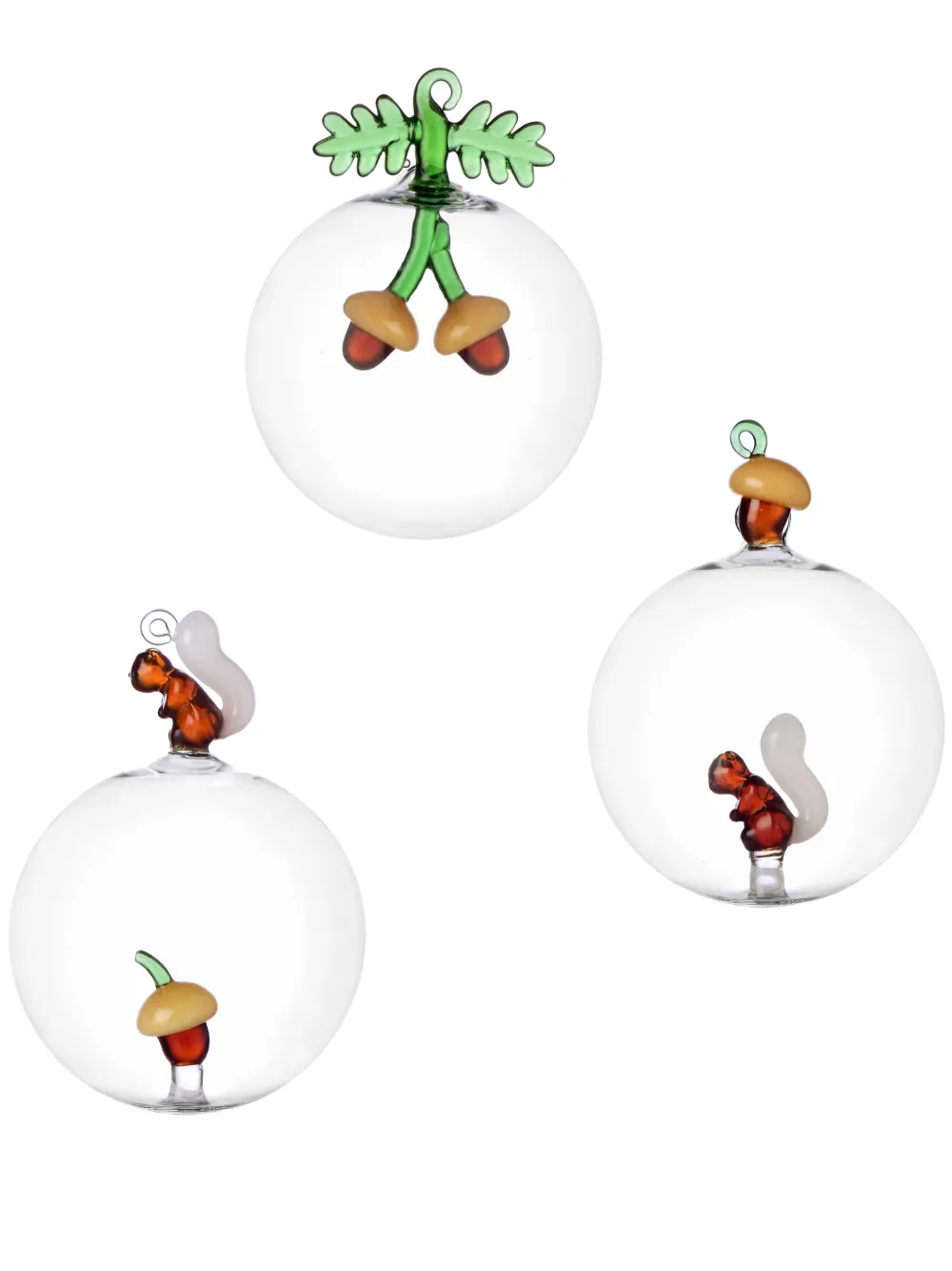 Ichendorf Milano festive decorative balls (set of three) | Green | Image 1