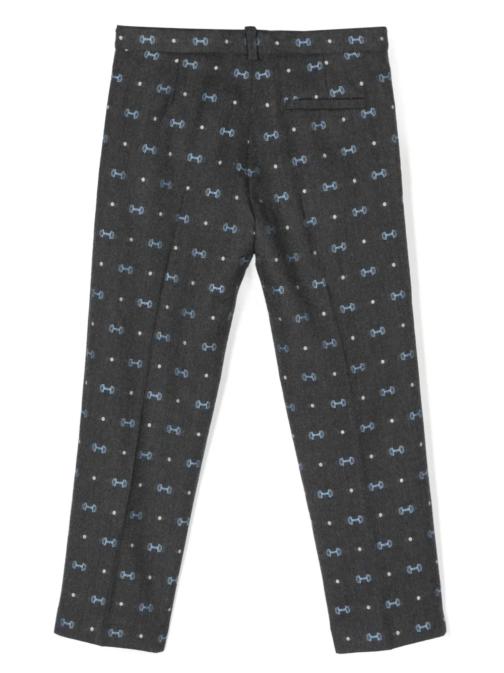 Gucci Kids Horsebit trousers - Grijs