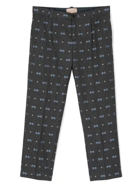 Gucci Kids Horsebit trousers
