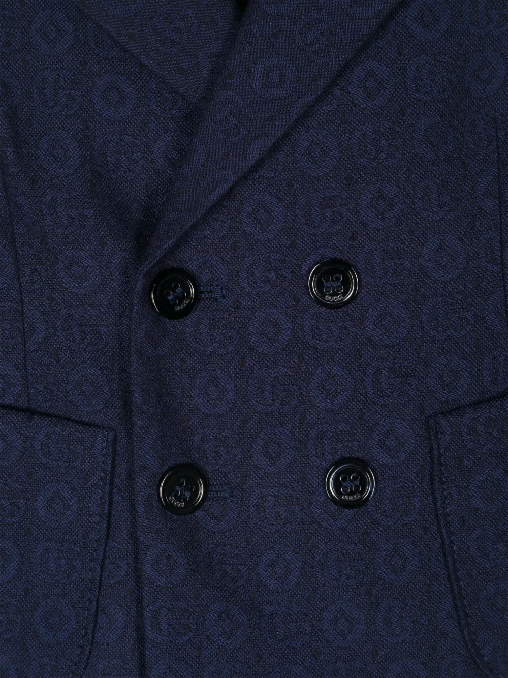 Gucci Kids Double G blazer Blauw