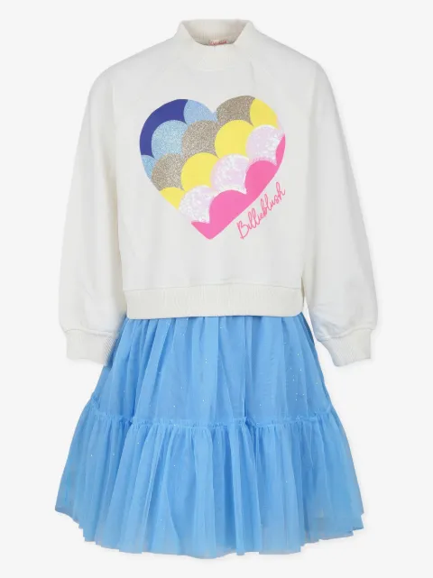 Billieblush vestido con detalle de corazón
