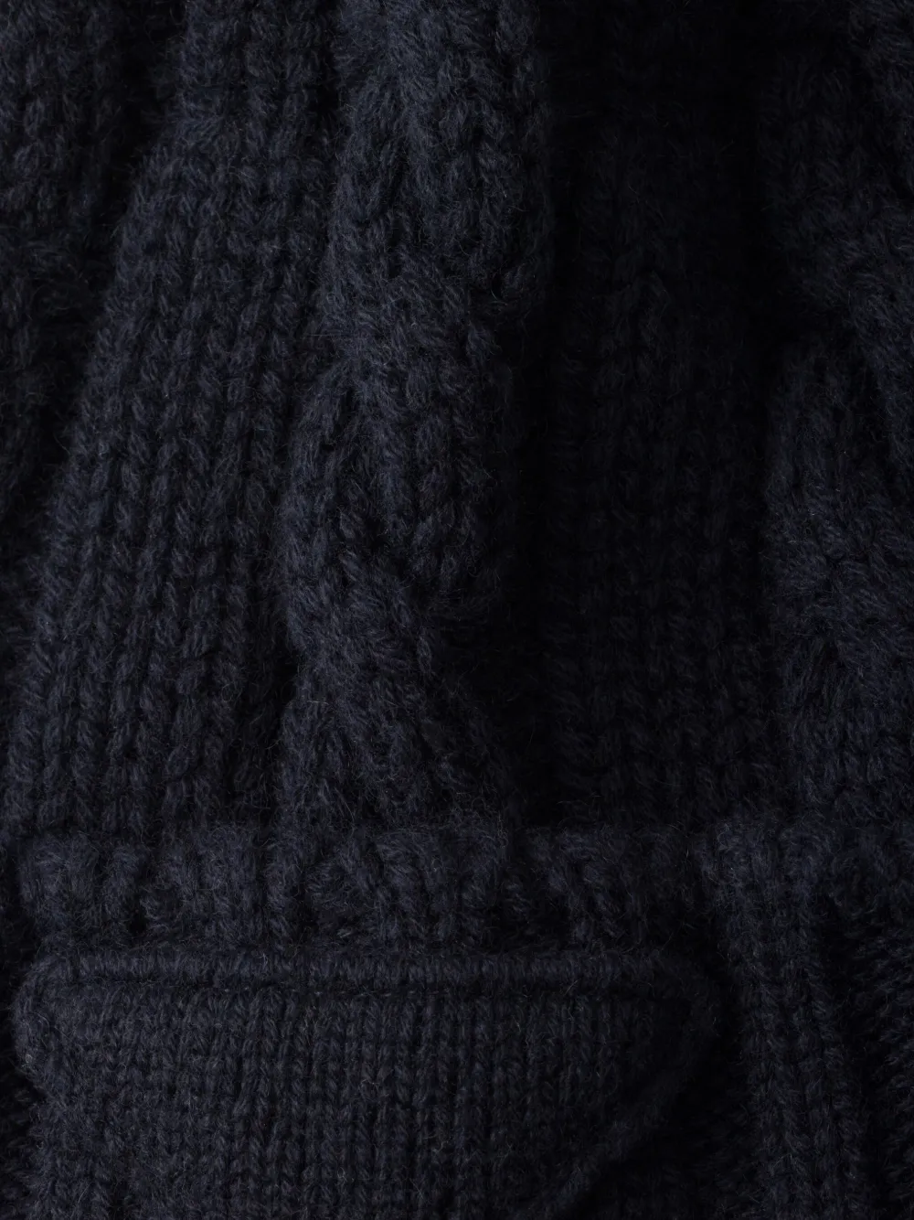 Prada Kabelgebreide kasjmier muts - Blauw