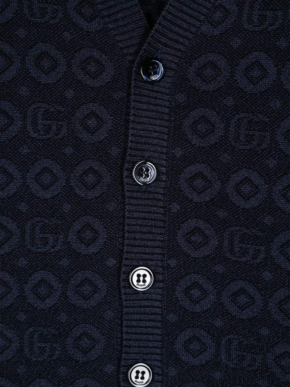 Gucci Kids Vest met ceintuur Blauw