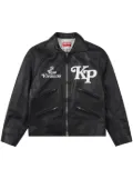 Kenzo x Verdy motorcycle leather jacket - Black